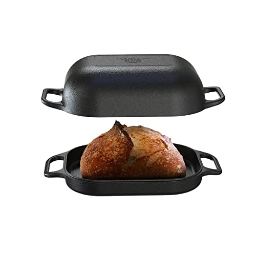 Panela Assadeira Levain de Ferro Fundido com Tampa de Ferro - Libaneza