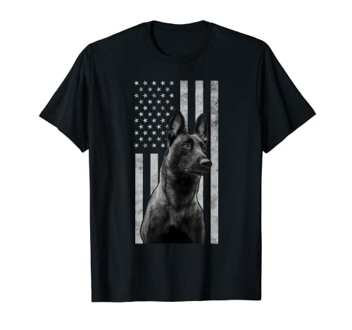 Malinois Police Dog Proud Owner USA K9 Police Canine Handler T-Shirt