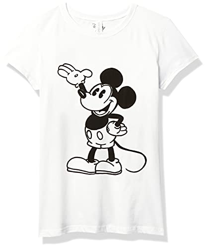 T-shirt Mickey pour fille en coton doux anti-irritation taille XS blanc