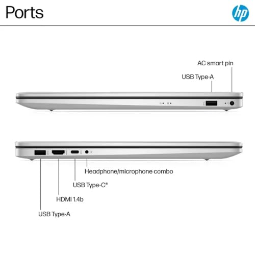 Image of HP 17.3 inch FHD Laptop Computer, AMD Ryzen 5 7520U, Large IPS Display, 8GB DDR5 RAM, 128GB SSD, Numeric Keypad, Long Battery Life, Home Office & Business Productivity, Windows 11