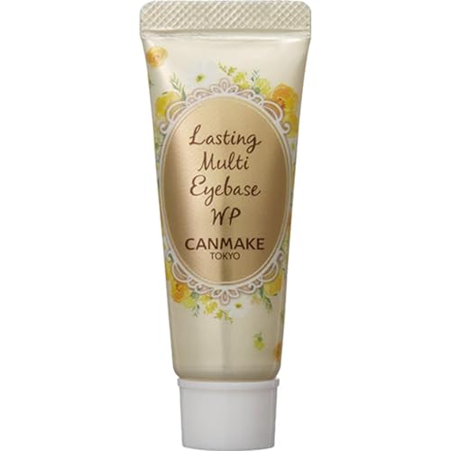CANMAKE - Lasting Multi Eyebase WP - Smudge Fade Run Resistant Waterproof Eye Makeup Base - 0.28oz (8g) (02 Cream Yellow, 0.28oz (8g))
