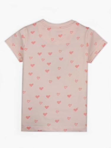 Image of Gini & Jony Girls Printed Cotton Round Neck Half Sleeve Knits Top