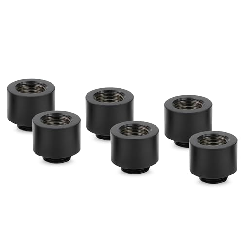 Extensor MF14 Thermal Grizzly G1/4 de 14mm negro corrige desniveles y fugas en tubos de PC