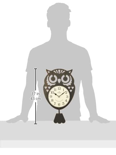 フクロウ時計掛け時計田園風時計客間創意現代アートアメリカーノ装飾石英時計 sankyo shokai（三京商会） 壁掛け時計 寄木 振り子時計 日本製