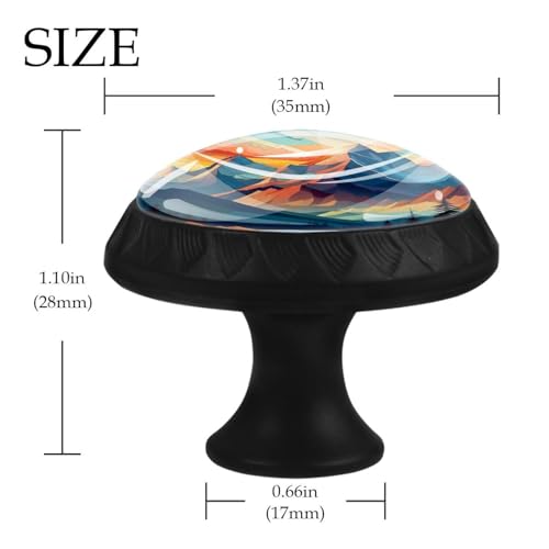 Boutons de meuble design art abstrait poignées de commode de haute qualité
