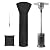 Patio Heater Cover with Push Rod and Storage Bag, Garden Standing Heater Covers Waterproof Outdoor Heater Cover Dustproof, UV-Resisant, Wind-Resistant ,89"H x 33"D x 19"B, 420D oxford fabric,Black