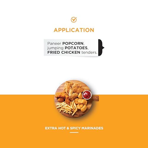 Chef's Art Extra Hot & Spicy Marinade Mix | Restaurant-Style Blend For Veggies & Juicy, Tender Chicken Marinade Masala | Spices For Grilling, BBQ & Roasting | No MSG - 1Kg