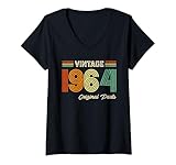 Photo Gallery donna vintage 1964 original parts birthday 1964 men women vintage maglietta con collo a v Photo Gallery donna vintage 1964 original parts birthday 1964 men women vintage maglietta con collo a v