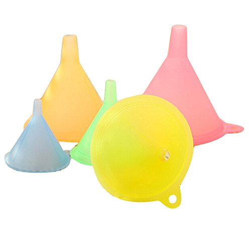 Liquid PCS Large Oil Medium Funnel Kitchen Variety Plastic Colorful 5 Set Small Kitchen，Dining & Bar Tasty Kitchenware Kids (Multicolor, One Size)