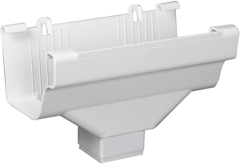 Amerimax M0506 Drop Outlet, side view พร้อมคลิปหนีบ