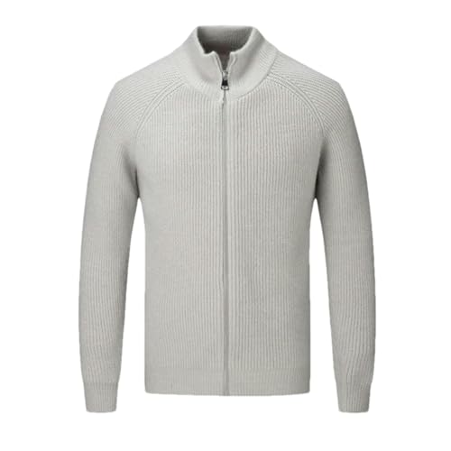 Cardigan en tricot homme à demi-col haut zippé | Veste chaude d'hiver