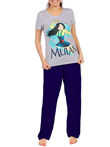 Disney Pijama para Mujer Mulan Gris Size Small