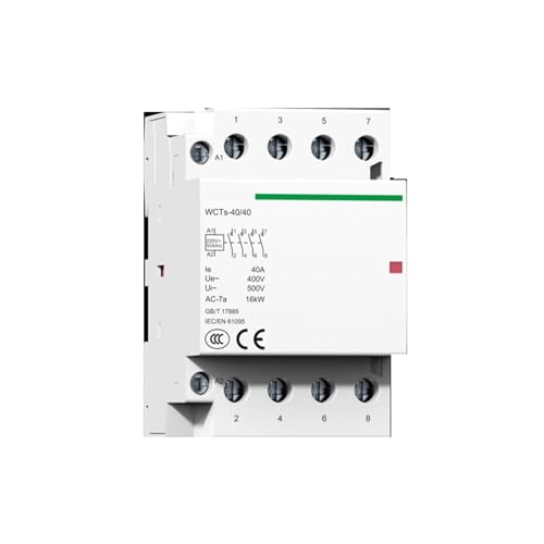 Contacteur AC modulaire 4P 40A 50/60HZ rail Din 35mm pour automatisme domestique 4NO