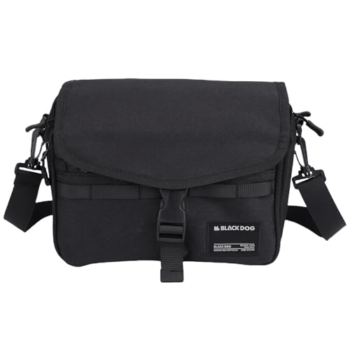 Unisex Shoulder Bag, Large Capacity Spacious Messenger Bag for College Office Traveling for Men & Women(Black) - Main Image
