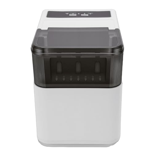 Fabricadora de hielo OPPWONG 26 lbs/24h acero inoxidable miniatura 3