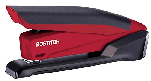 Bostitch InPower Spring-Powered Desktop Stapler, Red [1124]