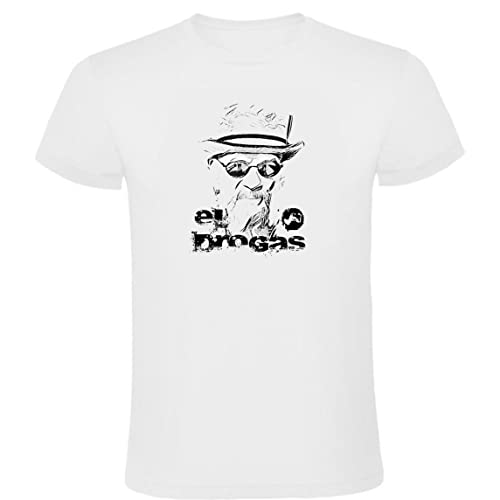 Camiseta Blanca El Drogas Tallas S M L XL XXL (L)