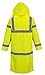 Portwest UH445 Men's Classic Raincoat Waterproof Hi Vis Reflective Long Rain Jacket ANSI Class 3 Yellow, X-Large