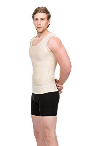 Isavela Mens 2nd Stage Vest Tank with 3" Waist Elastic Band3