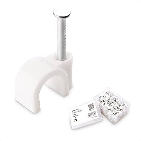 Cable Matters Paquete de 200 Grapas sujetacables de Pared Cover