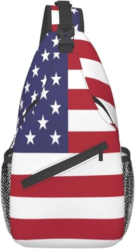 Mochila bandolera unisex moda cross body para senderismo miniatura 1
