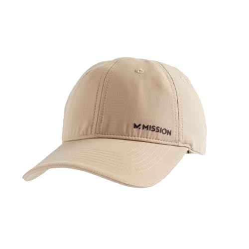 MISSION Cooling Performance Hat- Unisex Baseball Cap, Cools When Wet- Khaki