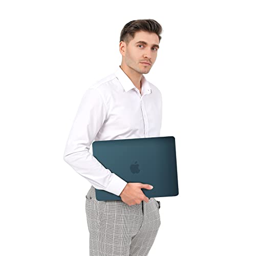 Image of MOSISO Compatible with MacBook Pro 16 inch Case 2025 2024 2023 2022 2021 M4 M3 M2 M1 A3403 A3186 A2991 A2780 A2485 Pro Max, Plastic Hard Shell&Keyboard Cover&Screen Film&Storage Bag, Deep Teal