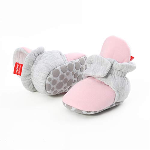 Unisex Pasgeboren winterlaarzen warme streep bootie anti-slip zool zacht verblijf op verstelbare bootie sok - Image 5