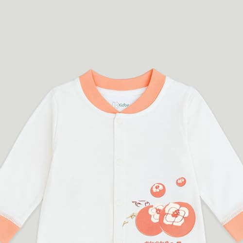 Image of Kidbea Soft Cotton Unisex Baby Onesie Romper | Cute & Multiple Prints Full Sleeve Sleepsuit for Infant | Comfortable Trendy Bodysuit