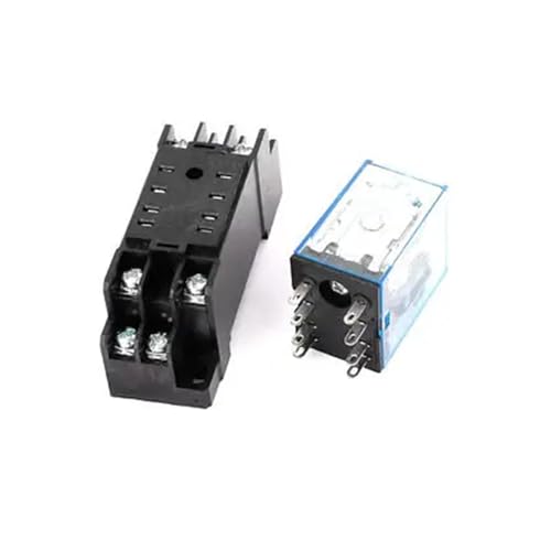 Relé electromagnético 24V CA que soluciona fallos de montaje mediante zócalo para carril DIN 35mm 3