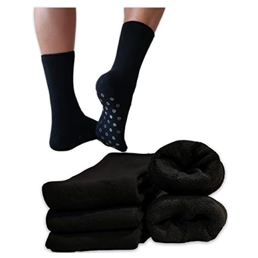 DIVABONNA 3 Pares Calcetines Térmicos Hombre Antideslizantes - Calcetines Térmicos - Sin Puño - Calcetines de Estar por Casa con Rizo Completo Interior - Calcetines Invierno (40-46, Negro)