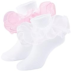 White,pink, 2 Pairs