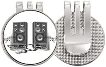 DIYthinker Song Music Loudspeaker Box Pattern Golf Ball Marker Hat Cap Clip Enamel Magnetic image 2