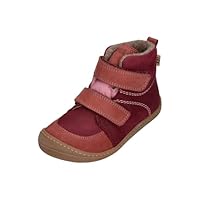 KOEL Barefoot Kinderschuhe extra weit KARO TEX FELT bordo, Größe:31 EU