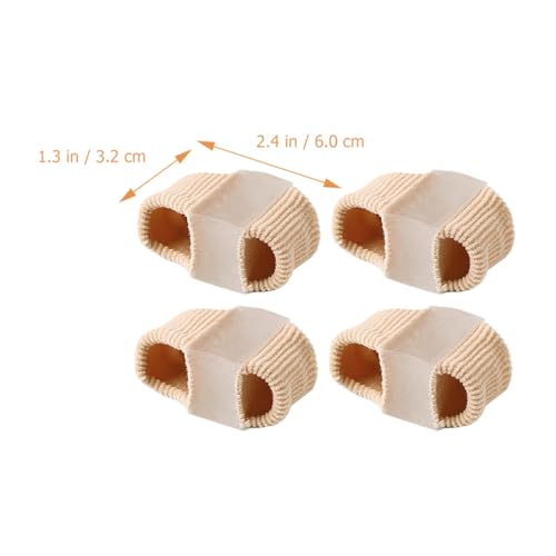 Alipis Woven Separators 4pcs Set Large Size Double-hole Spacers for Bunion Foot Care Supplies for Women and Men