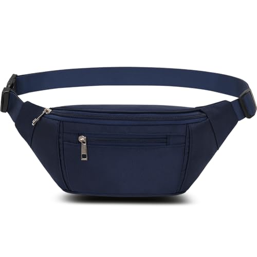 Bauchtasche Gürteltasche Hüfttasche Sport Wasserdicht Gürteltasche Damen Herren Sport Tasche Outdoor Reisen Wandern Laufen Joggen Hundetraining (Blau)