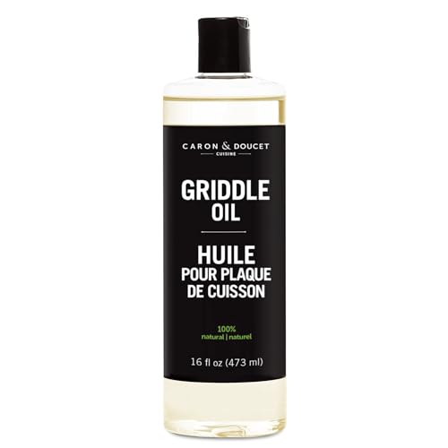 Comparison: Best Oil For A Griddle 4 CARON & DOUCET Griddle Seasoning & Cleaning Oil | 100% Plant-Based & Food Grade | Best for Seasoning, Restoring, Curing and Care (16 oz)