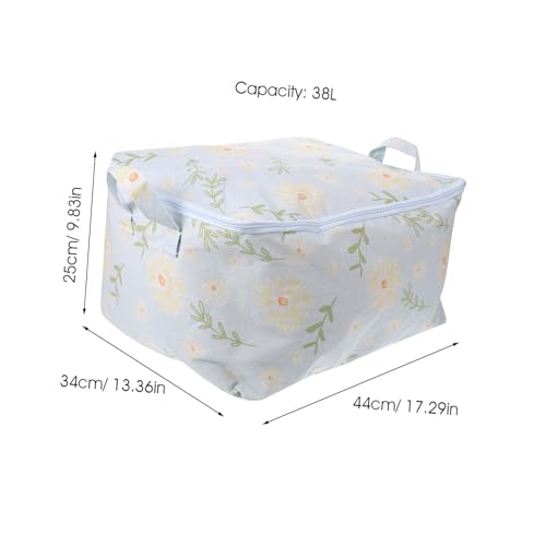 GLEAVI Garment Container Quilt Storage Bag by Bedroom Storage Pouch Smooth Zipper Cotton Clothes Organizer Travel Luggage Bag2