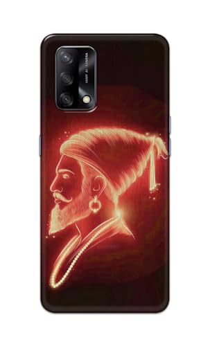 Image of PRINTFIDAA Printed Hard Back Cover Case for Oppo F19 | Oppo F19s | Oppo A74 4G Back Cover (Chatrapati Shivaji Maharaj) -112