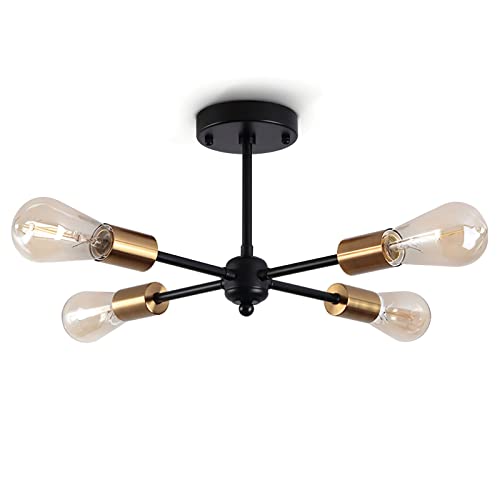 Luminaire de plafond moderne suspendu industriel milieu du siècle pour salon et chambre