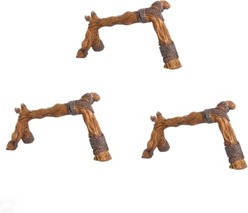 Syfunny爬虫類 登り木 登り枝 生息地の木の枝 流木 隠れ家 水槽 テラリウム アクアリウム 装飾 オブジェ カメレオン、トカゲ、ヘビ、カメ、カエル用 (3)