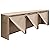 VIVOHOME 12ft Waterproof Firewood Log Rack Cover, Heavy Duty 600D Oxford Outdoor Weather Resistant Fire Wood Storage Holder Cover with Zipper and Hook Loop Tape, Black and Brown