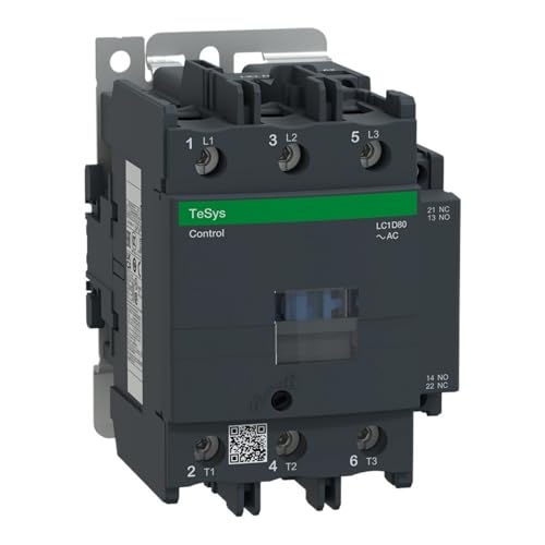 Contacteur électrique LC1D80K7 pour sécuriser un moteur triphasé 80A