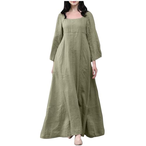 Juniors Long Sleeve Dresses Dresses Homecoming Dresses for Women Crew Neck Formal Dressy Muslim Maxi Long Dresses