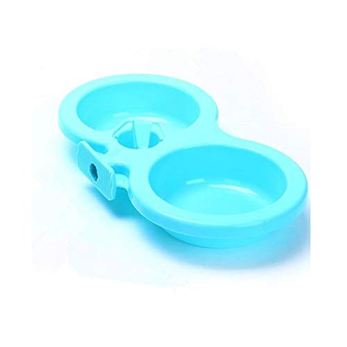 最安値 ペット用 餌入れ フードボウル ボール 食器 エサ台 犬 猫 ペットボウル ご飯皿 ケージ掛け 餌水同時やり 自動給水可能 Belsus正規品 ブルー の価格比較