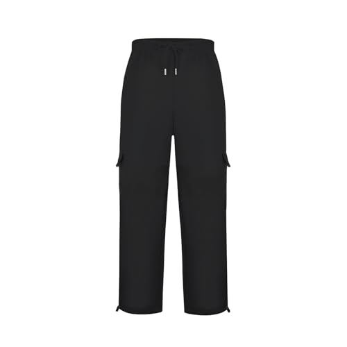 Black Sweatpants Men's 3PC Casual Pants Sweatpants Solid Color Running Fitness Pants Straight Leg Joggers Elastic2