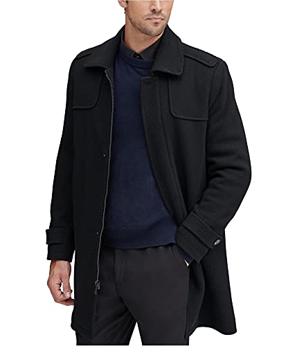 Marc New York by Andrew Marc Men's Edmund Topcoat Jacket, Black, Small