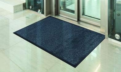 Iron-Horse Multi-Purpose Fabric Entrance Mat Suitable for Commercial Indoor, Outdoor and Office Buildings (2′ x 3′, Black Blue)
