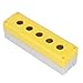 Hyuduo Push Button Box Control Station with 5 Holes, Industrial Switch Shell Casing for Equipment, Durable Push Button Box Enclosure for Machinery Control