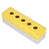 Hyuduo Push Button Box Control Station with 5 Holes, Industrial Switch Shell Casing for Equipment, Durable Push Button Box Enclosure for Machinery Control